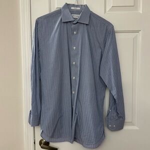 Nordstrom Men's Blue Striped Shirt